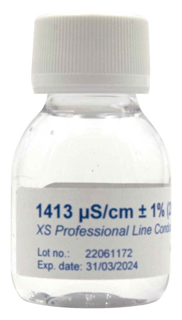 XS Professional 1413µS/cm - 4x 60ml Leitfähigkeitskalibrierlösung mit DFM Zertifikat