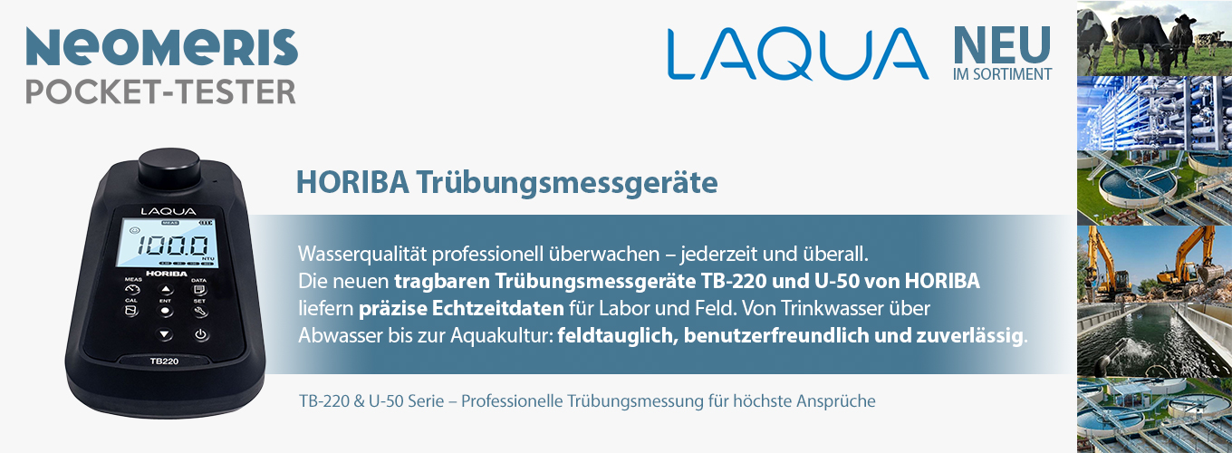 HORIBA LAQUA Trübungsmessgerät TB-220 schwarz Handmessgerät
