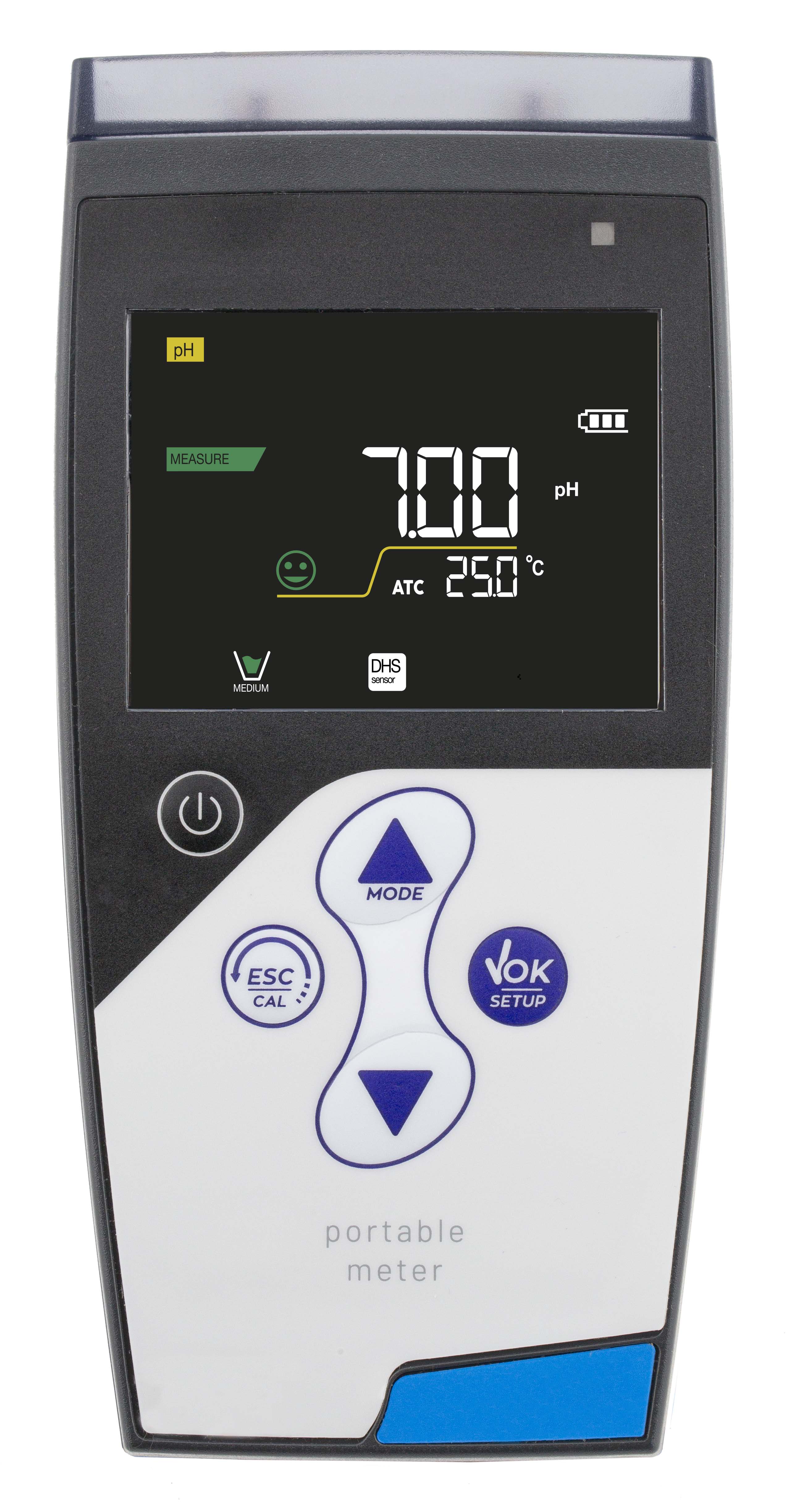XS PC 7 Vio pH/mV/Redox/Leitfähigkeit/TDS/Temperatur Handmessgerät im Koffer inklusive 201T pH- und 2301T Leitfähigkeitselektrode mit integrierten Temperaturfühlern