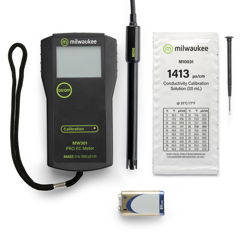Milwaukee MW301 PRO tragbares Leitfähigkeits-Messgerät
