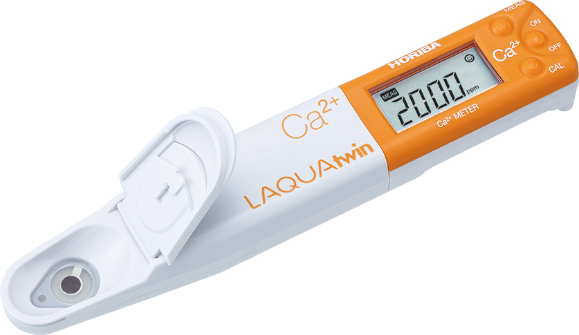 Horiba LAQUAtwin Calcium Ionen (Ca2+) Tester mit 2 Kalibrierpunkten und Temperatur Messung (Ca-11) 