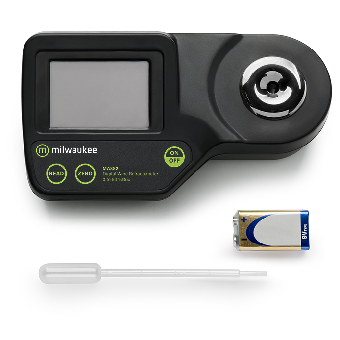 MA882 Digitales Brix-Refraktometer mit Pipette und Batterie