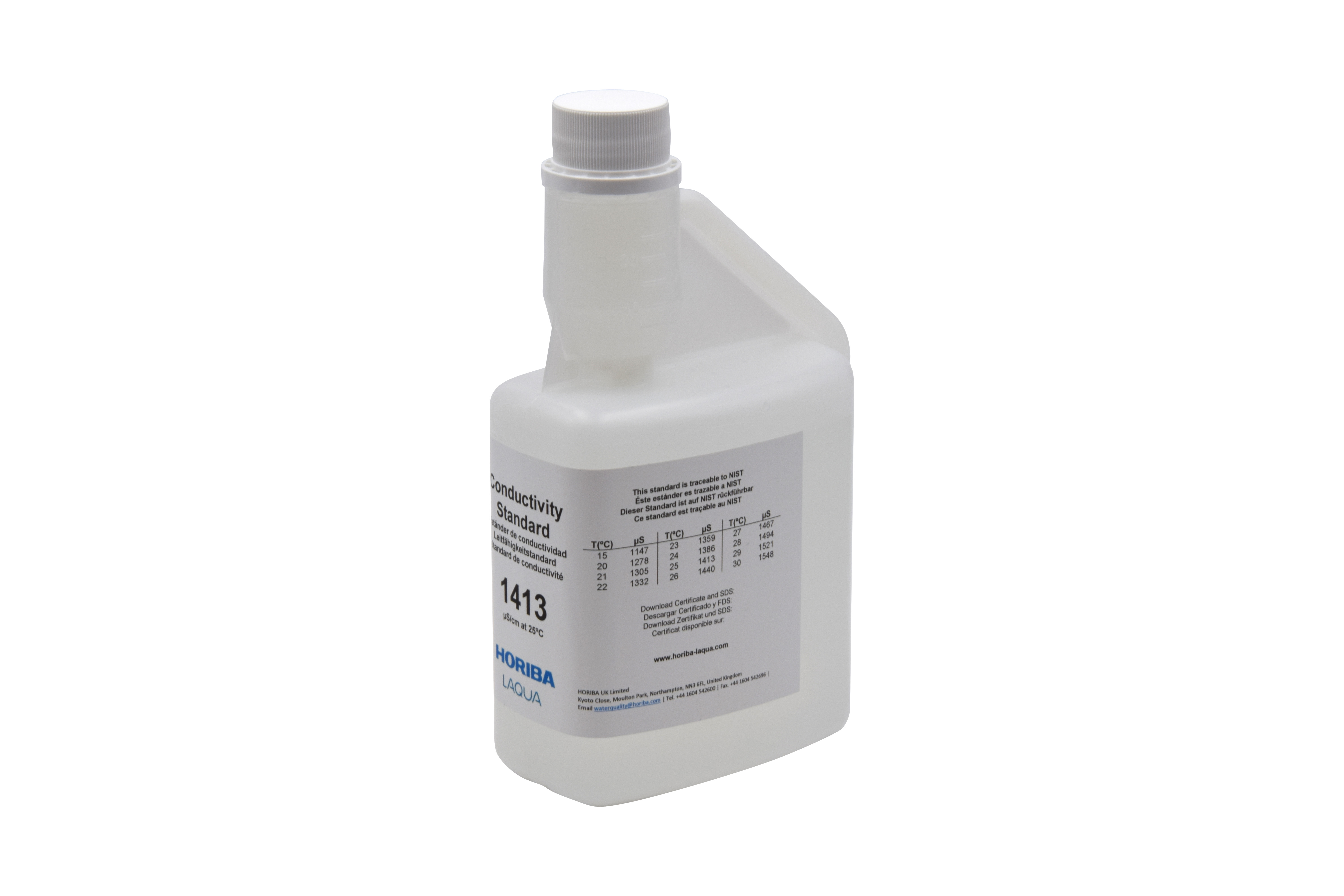 HORIBA 1413 μS/cm Leitfähigkeitskalibrierlösung 500ml (500-EC-1413)