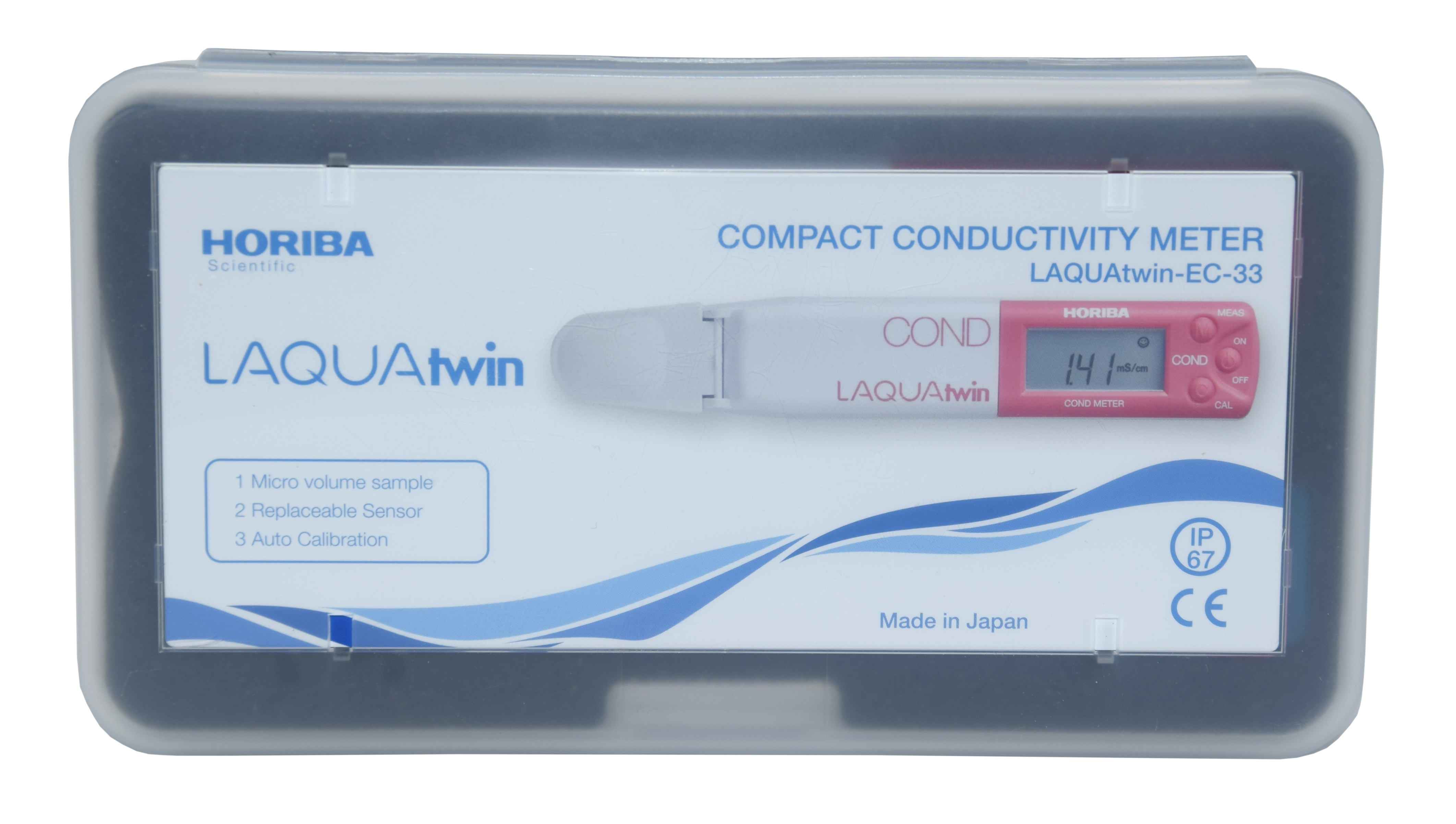 Horiba LAQUAtwin Leitfähigkeit, TDS, Temperatur Multiparameter Tester (EC-33) 