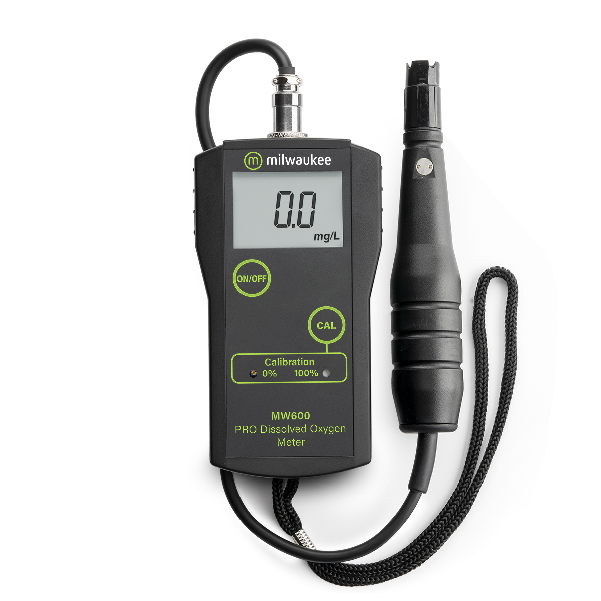 MW600 PRO Gerät für gelösten Sauerstoff, in schwarz-grün