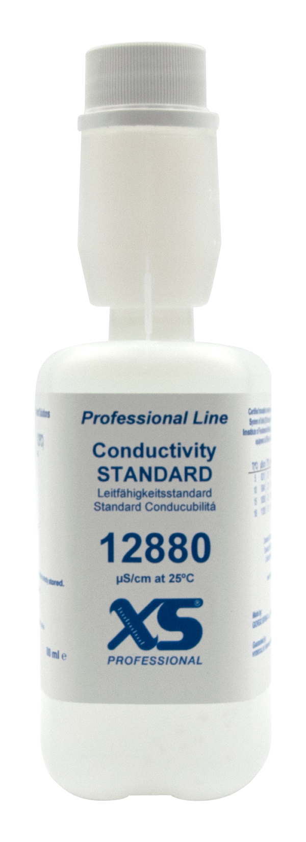 XS Professional 12880 µS/cm Kalibrierlösung Frontansicht
