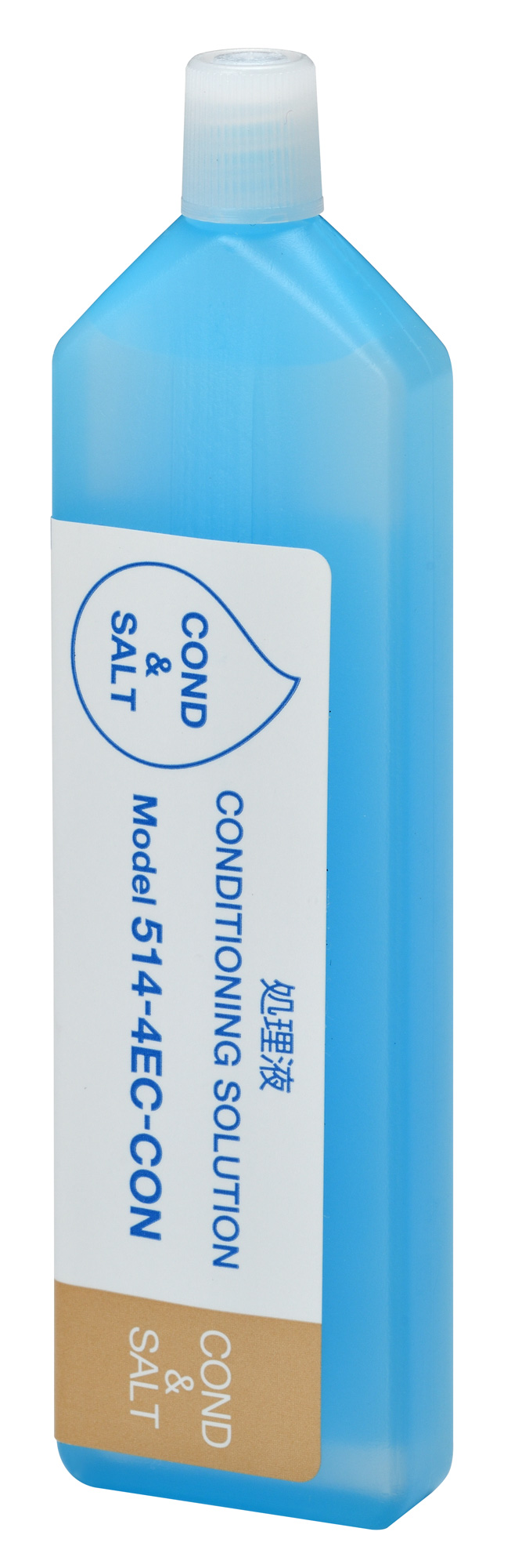 Horiba Konditionierungslösung für Leitfähigkeits- und Salzsensoren ein Fläschchen abgebildet. In der Verpackung befinden sich 6 Stück je 14ml Flaschen nur für 4EC, 4ECSalt Pocket-Tester unsere Artikelnummer 896095.