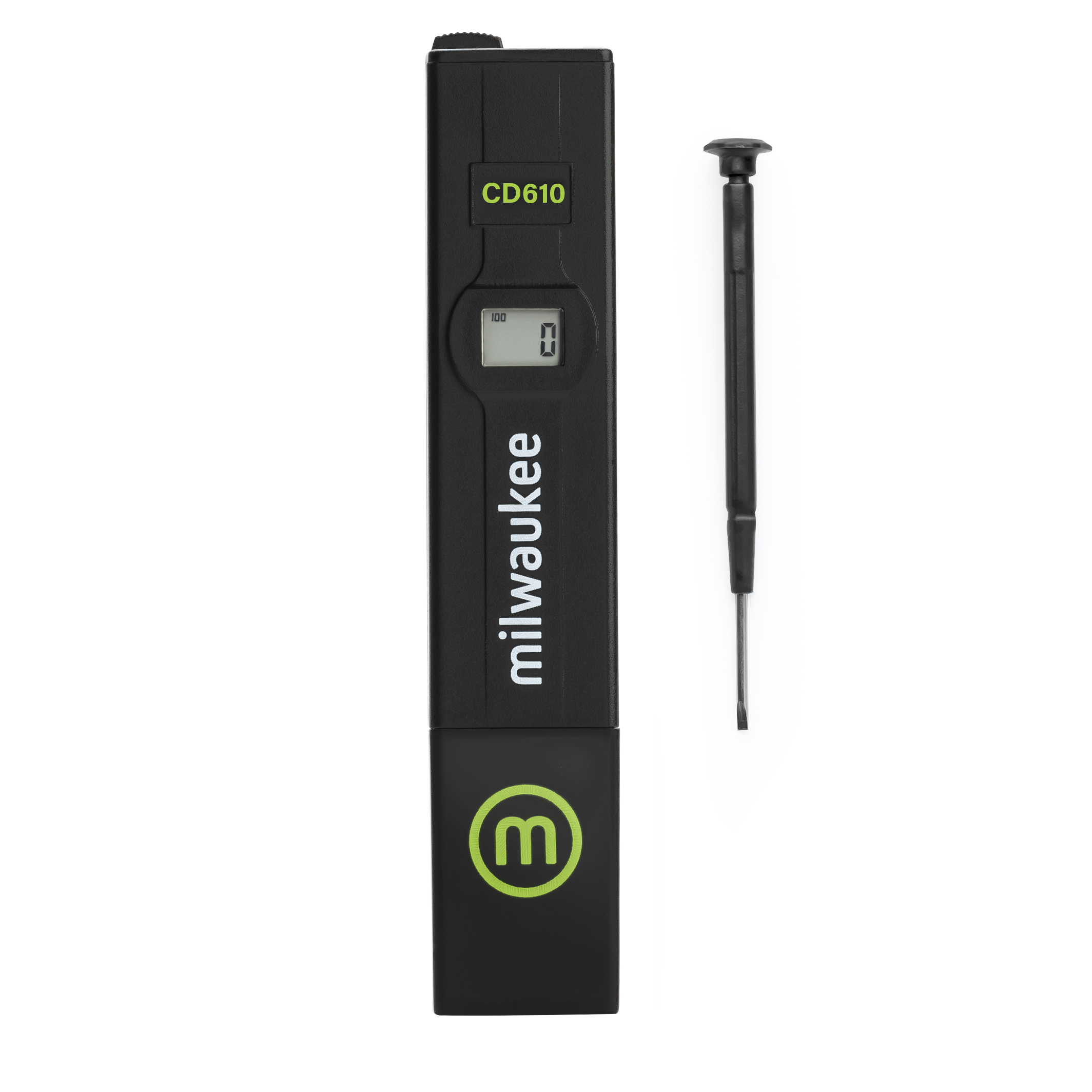 Milwaukee CD610 TDS Tester hoher Bereich für gelöste Feststoffe, Set inkl. Schutzkappe und Handbuch, kompakte Ausstattung
