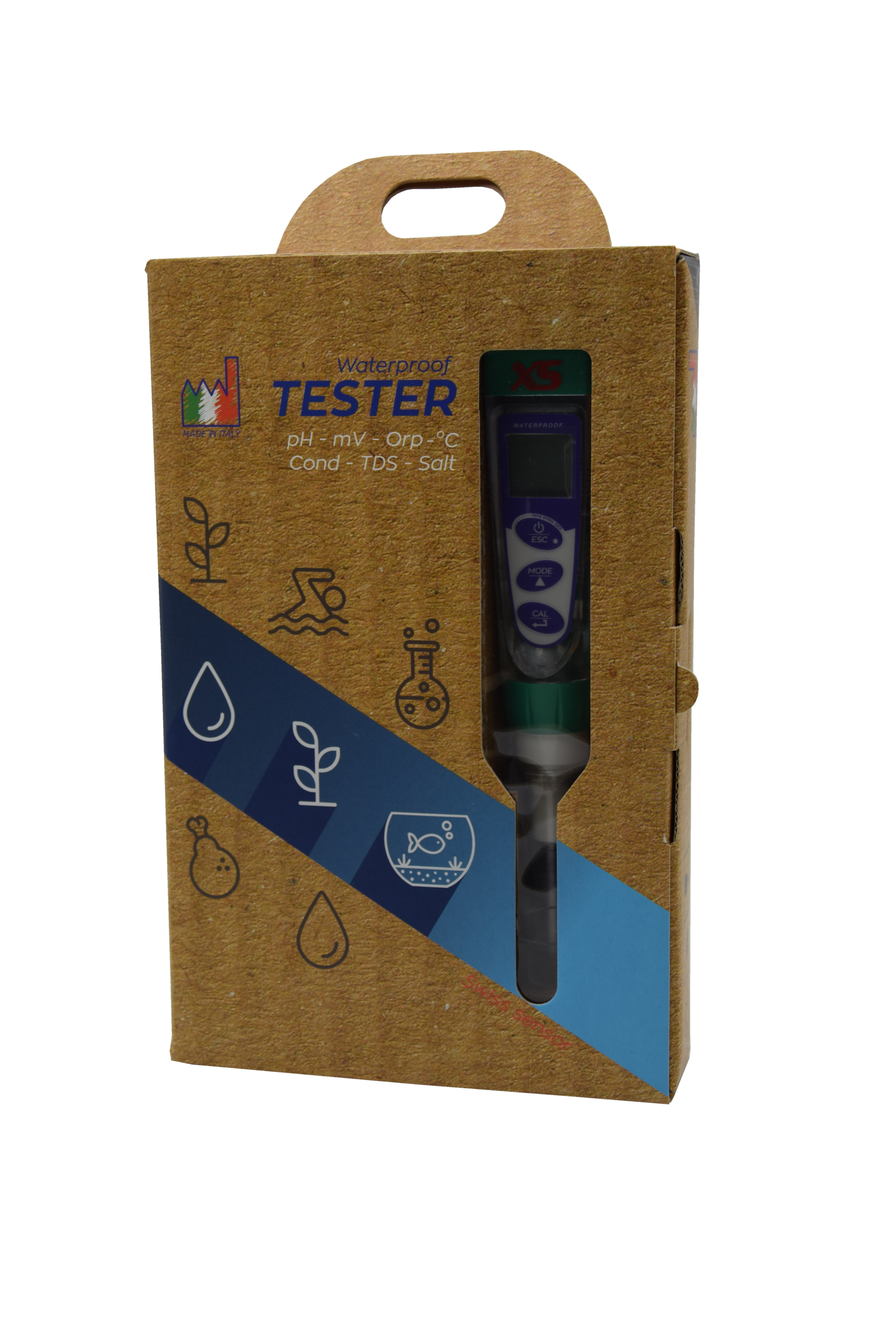 XS pH 5 Tester Kit - Handmessgerät zur Bestimmung des pH- Wertes und Temperatur