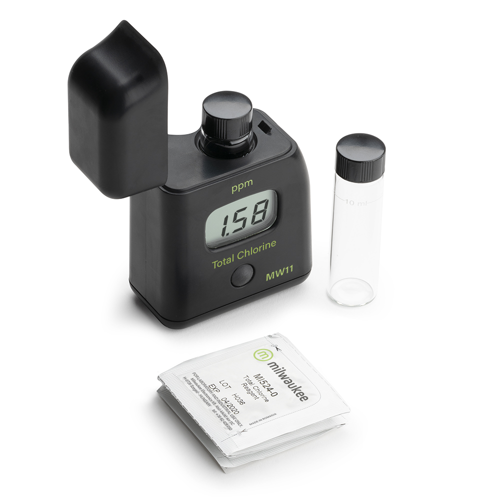 MW11 Digitaler Gesamtchlortester Anleitung, Tester offen