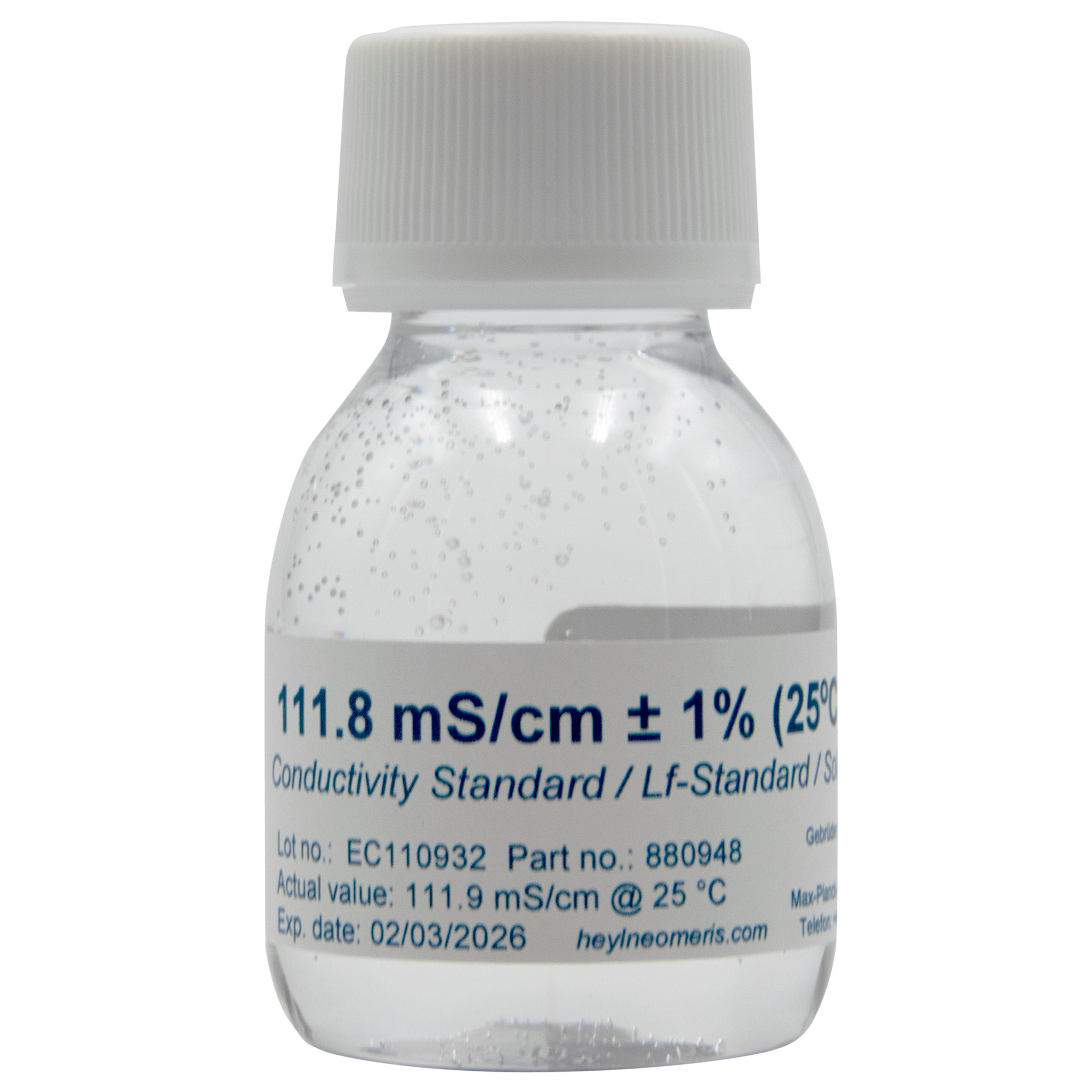 Neomeris Leitfähigkeitskalibrierlösung Leitfähigkeitskalibrierlösung Flasche, 70 ml, hygienischer Verschluss für Verunreinigungsschutz