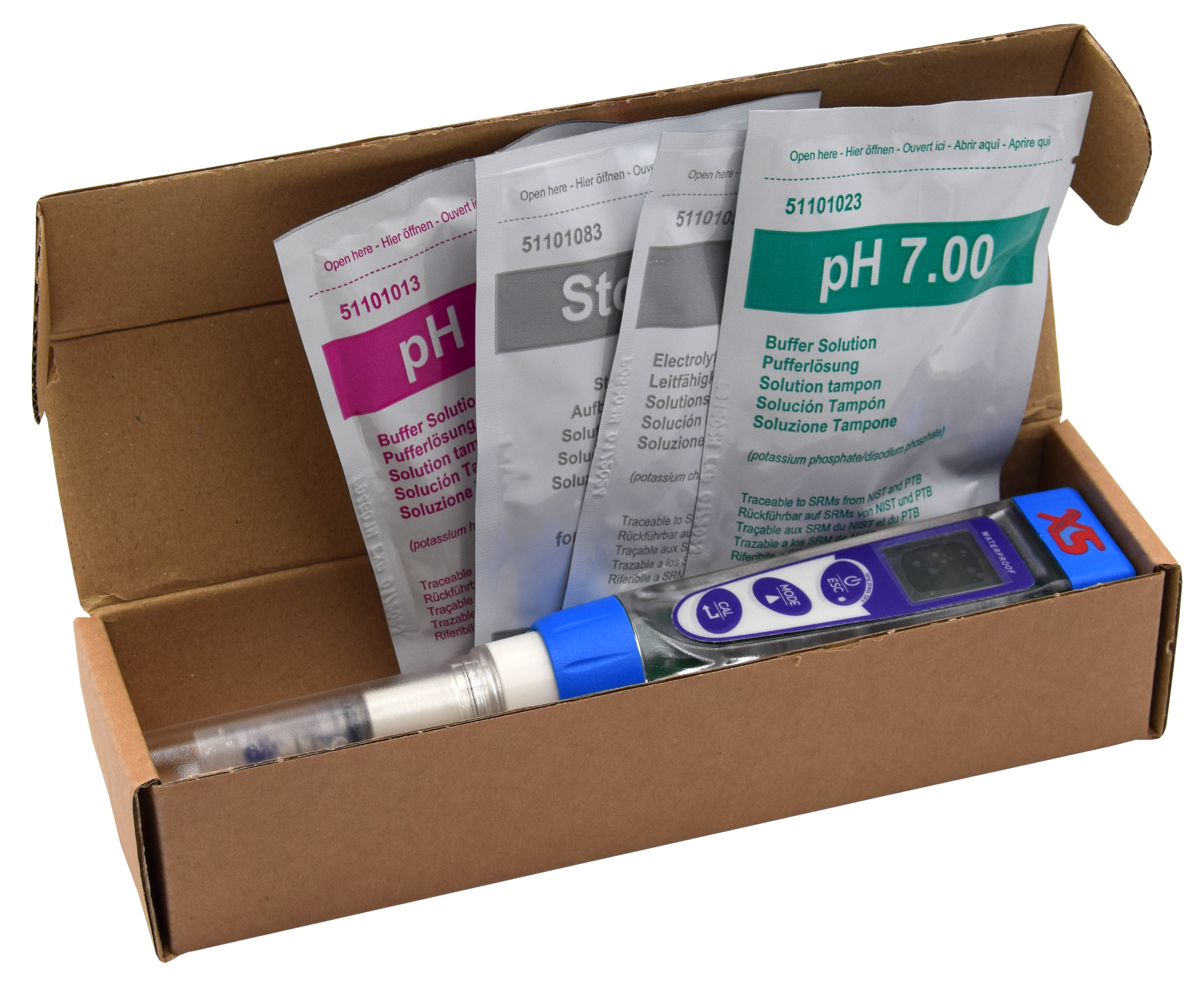 XS PC ECO Pack Schnelltester  im Karton mit Zubehör