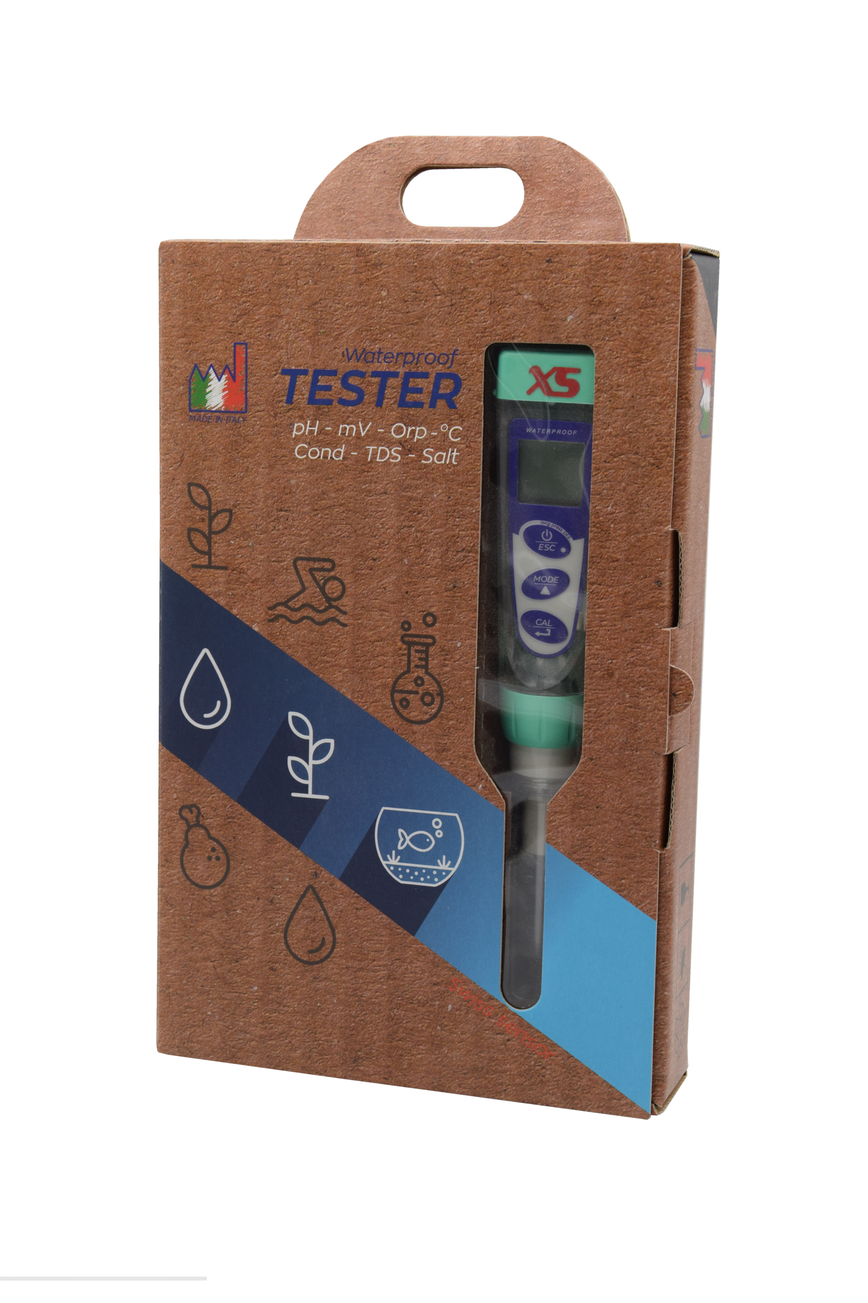XS pX 4 Tester Kit - pH/Redox/Temperatur Pocket-Tester 