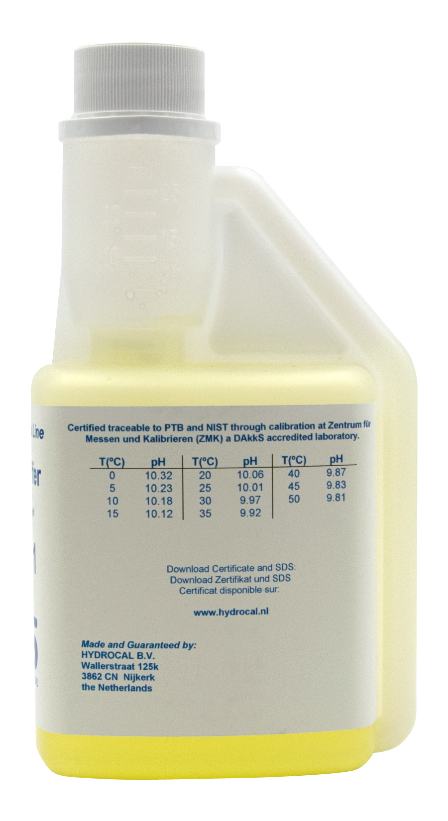 XS Professional pH 10.01 (±0,02pH @25°C) - 250ml pH Pufferlösung mit DAkkS Zertifikat