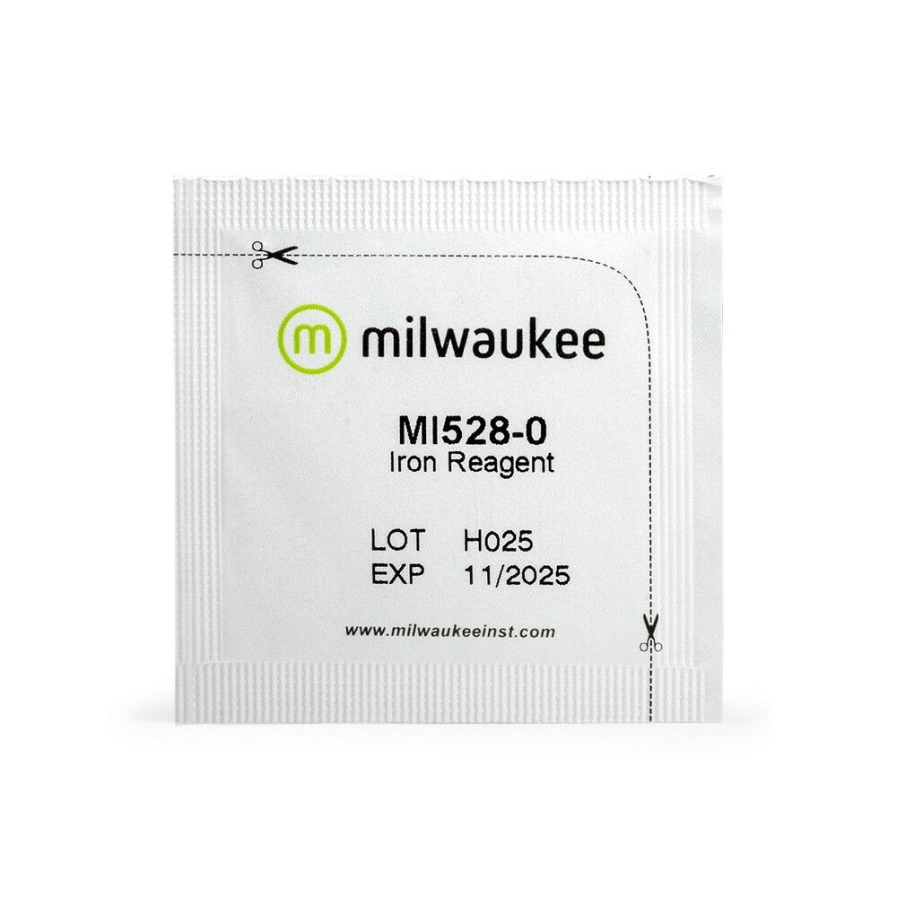 Milwaukee MI528-25 Pulverreagenzien für den digitalten Eisentester (25 Stück) Mi528-25 Pulverreagenzien. Auf dem Bild 2 stk.