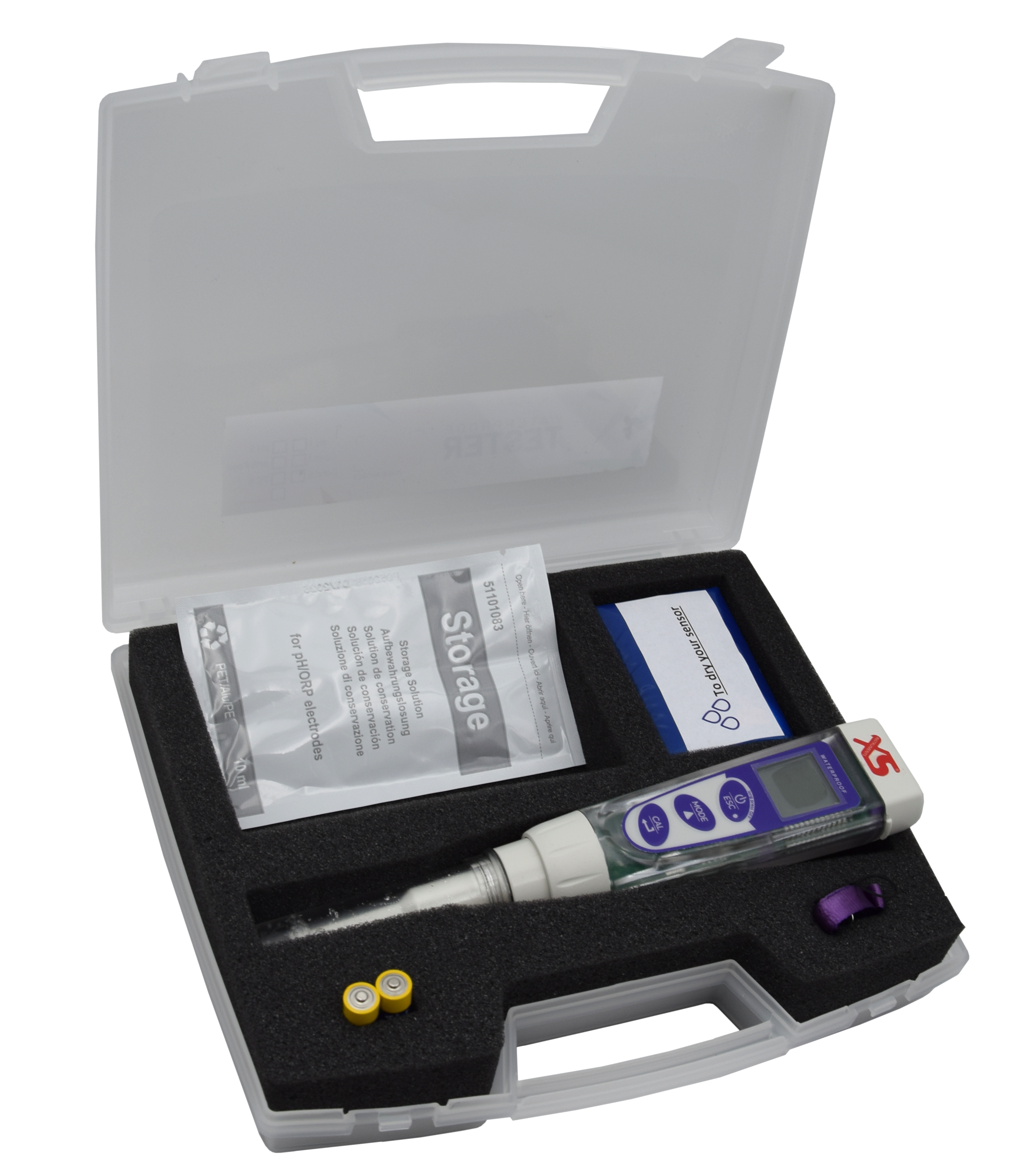 XS pH 5 FOOD Tester im Tragekoffer - Lebensmittel Pocket Tester zur pH/mV/Temperatur Messung
