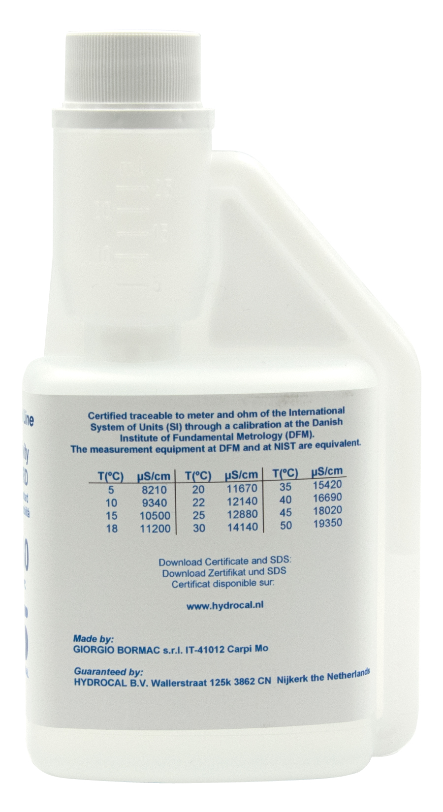 XS Professional 12880 µS/cm - 250ml Leitfähigkeitskalibrierlösung hinten
