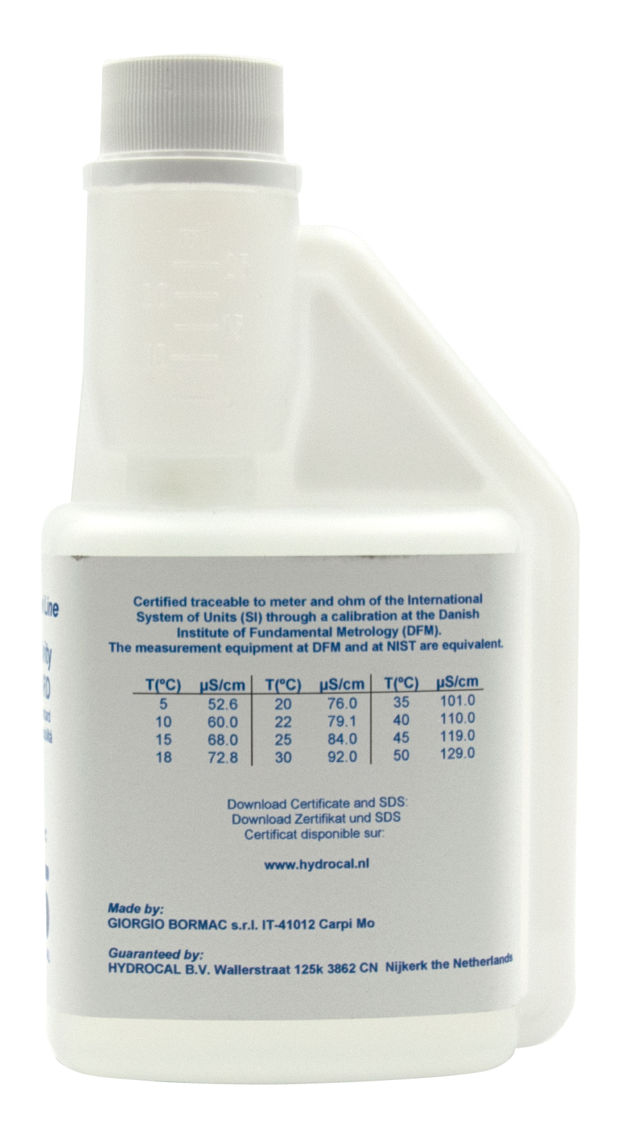 XS Professional 84µS/cm - 250ml Leitfähigkeitskalibrierlösung  hinten