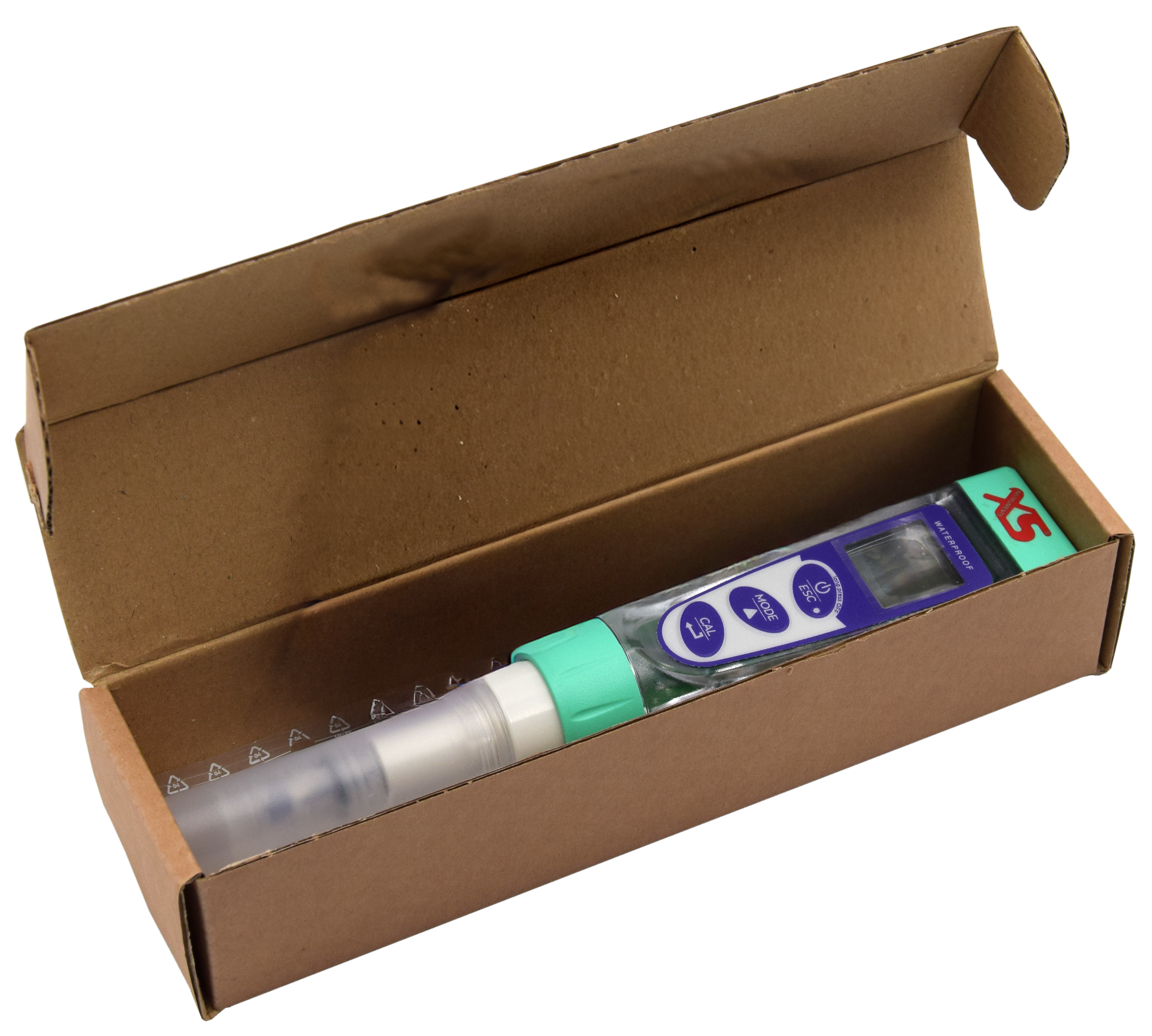 XS pX 4 ECO PACK - Handmessgerät zur pH/Redox/Temperatur Messung XS pX 4 ECO PACK - Handmessgerät in Verpackung mit 2 Lösungen
