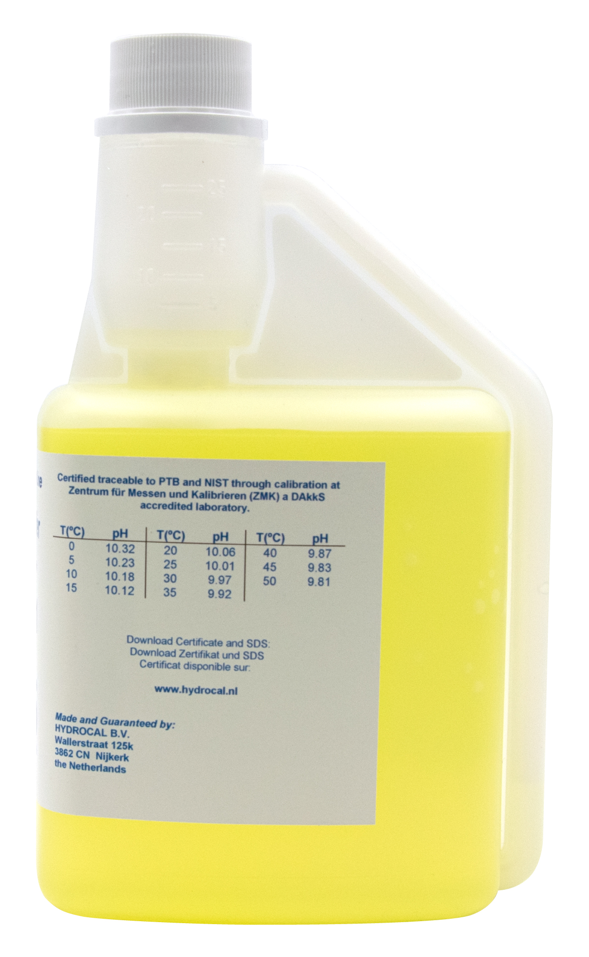 XS Professional pH 10.01 (±0,02pH @25°C) - 500ml pH Pufferlösung mit DAkkS Zertifikat