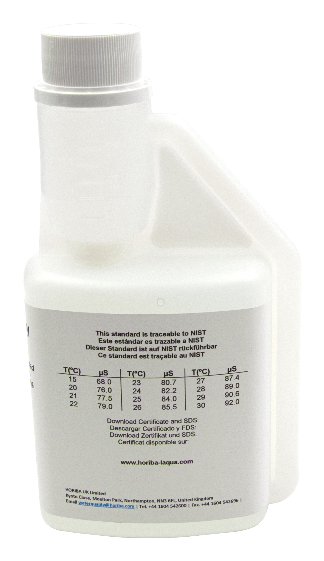 HORIBA 84 μS/cm Leitfähigkeitskalibrierlösung 250ml (250-EC-84)