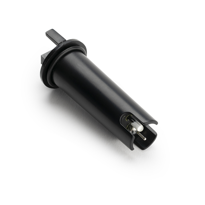 Milwaukee Mi57P Redox Ersatzelektrode für wasserfestes ORP57 Messgerät Milwaukee Mi57P Redox Ersatzelektrode, schwarze Spitze frontal mit Einrastnasen