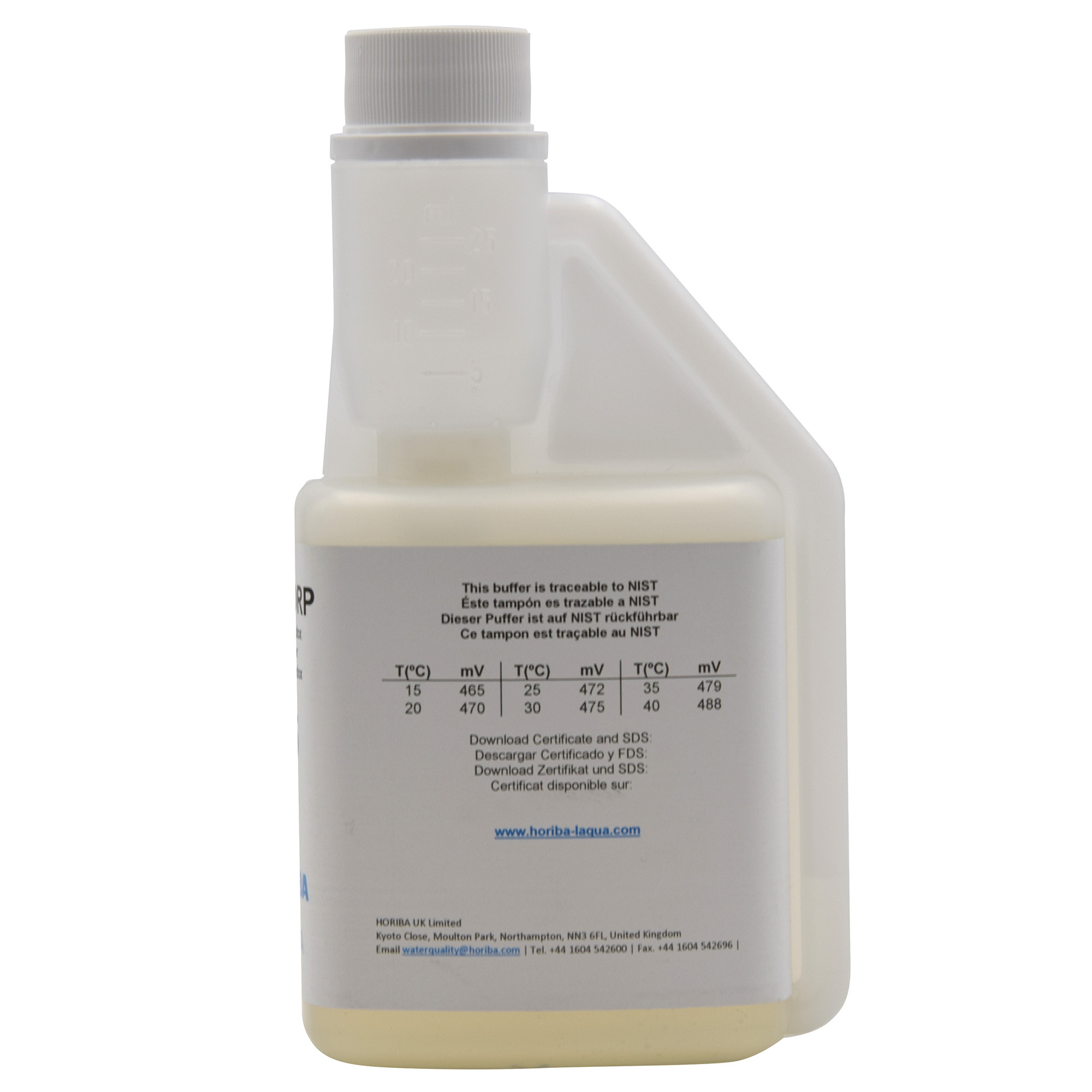 HORIBA Redox 475mV (±5mV @25°C) Pufferlösung 250ml (250-ORP-475)