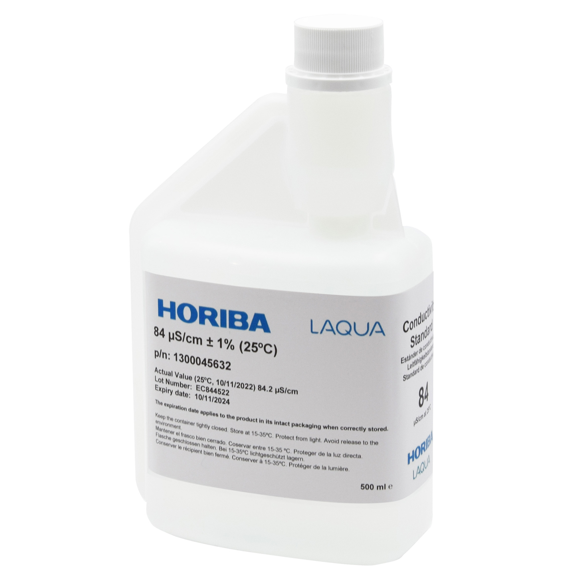 HORIBA 84 μS/cm Leitfähigkeitskalibrierlösung 500ml (500-EC-84)
