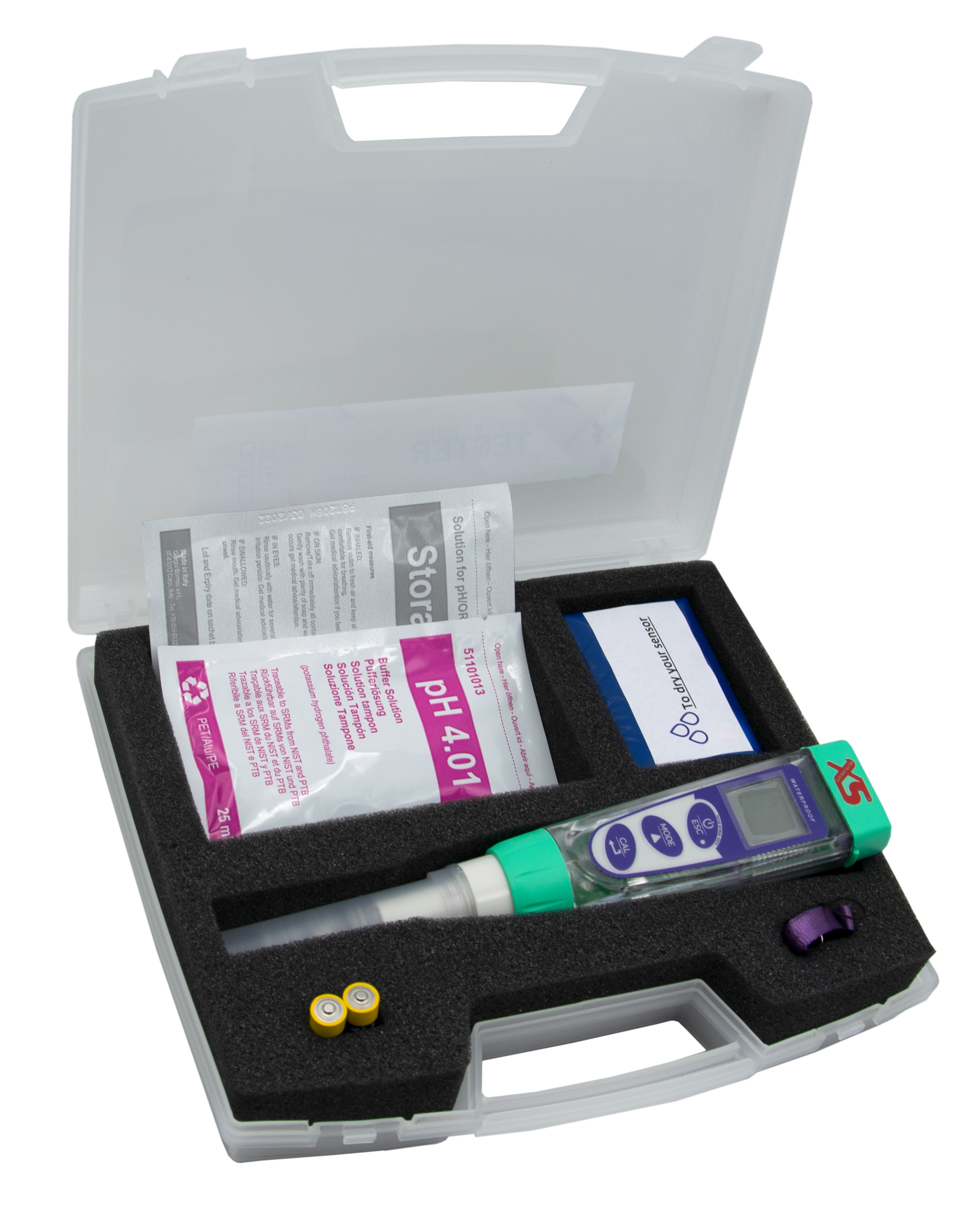 XS pX 4 Tester im Tragekoffer  -  Handmessgerät zur pH/Redox/Temperatur Messung