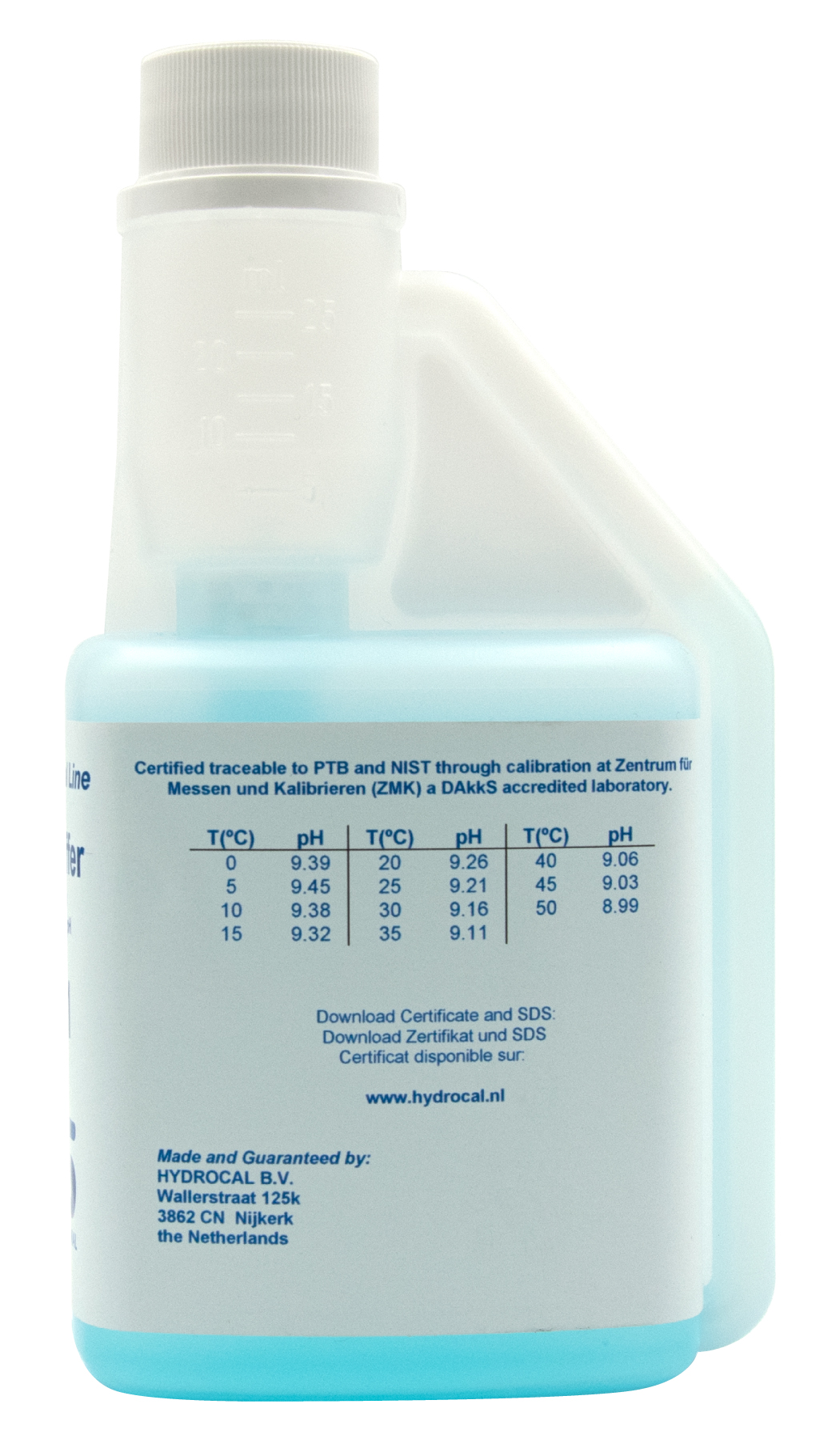 XS Professional pH 9.21 (±0,01pH @25°C) - 250ml pH Pufferlösung mit DAkkS Zertifikat