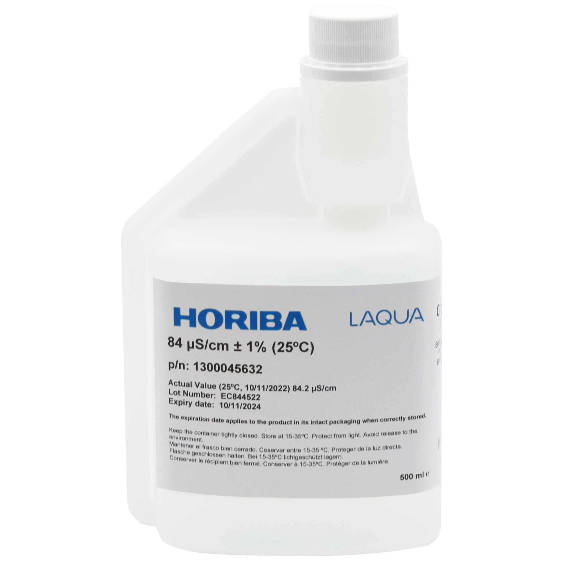 HORIBA 84 μS/cm Leitfähigkeitskalibrierlösung 500ml (500-EC-84)