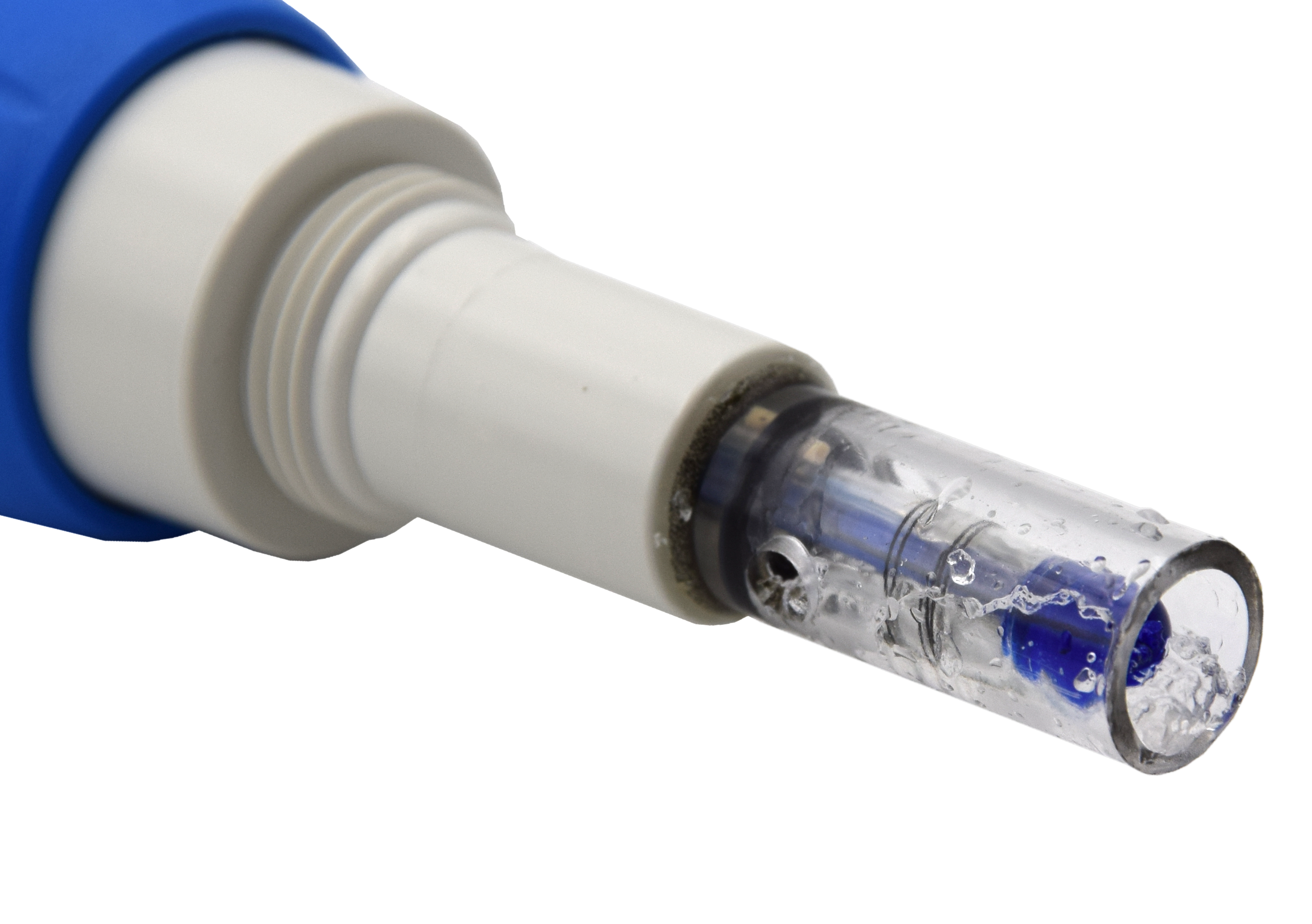 XS PC 51 Austauschelektrode für PC 5 Tester XS PC 51 Austauschelektrode, Frontansicht mit transparentem Glasmesskopf, Ersatz pH/Leitfähigkeit, kompatibel mit PC 5 Tester