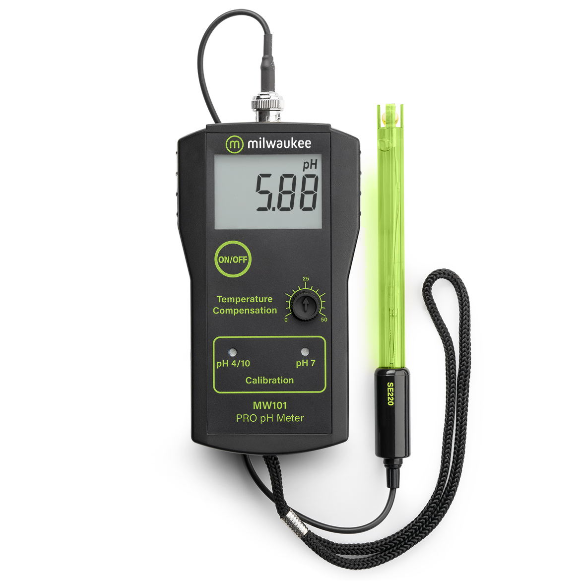 Milwaukee MW101 PRO tragbares pH-Messgerät für schnelle und zuverlässige Ergebnisse