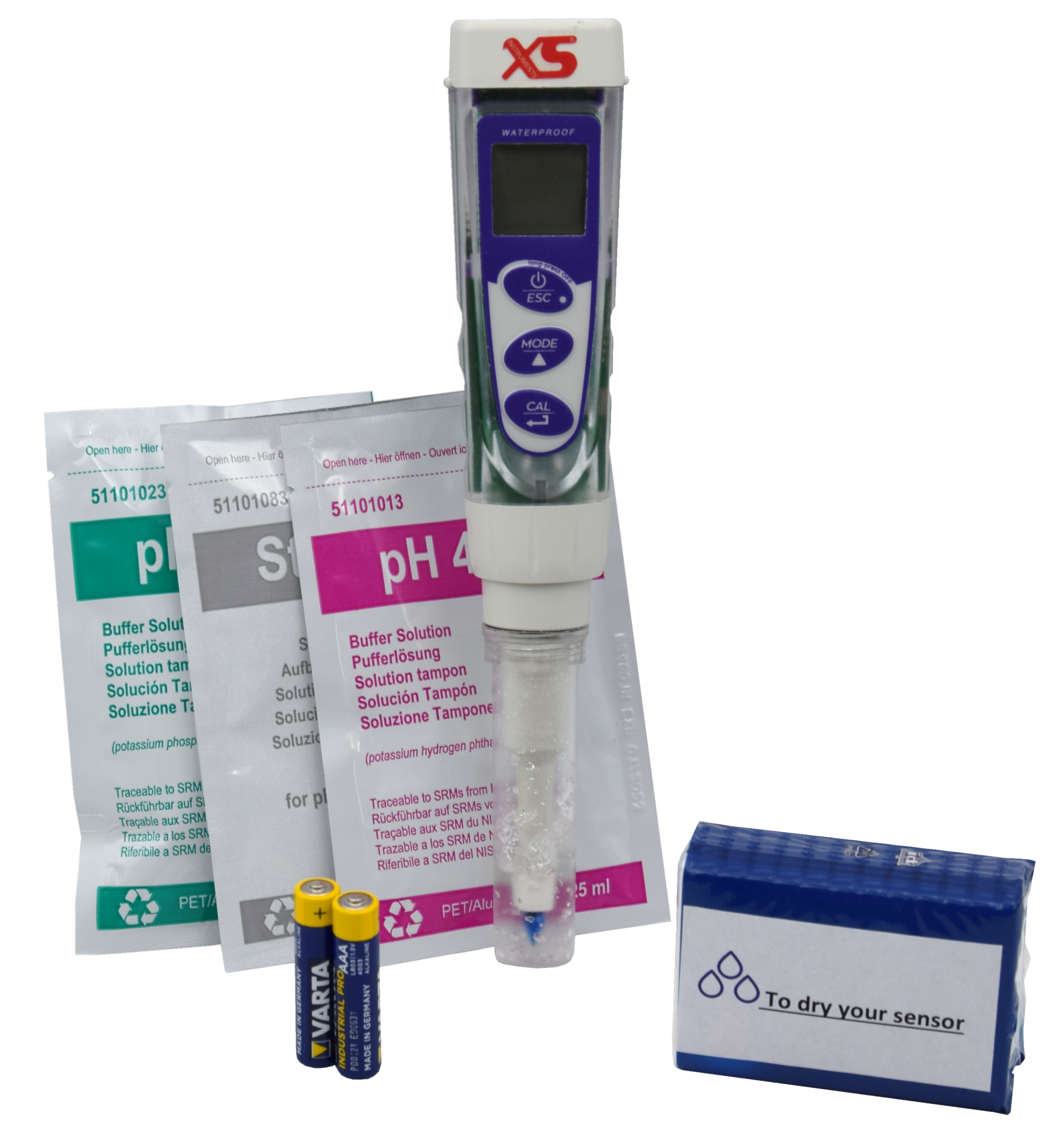 XS pH 5 FOOD Tester Kit - Lebensmittel Pocket Tester zur pH/mV/Temperatur Messung 