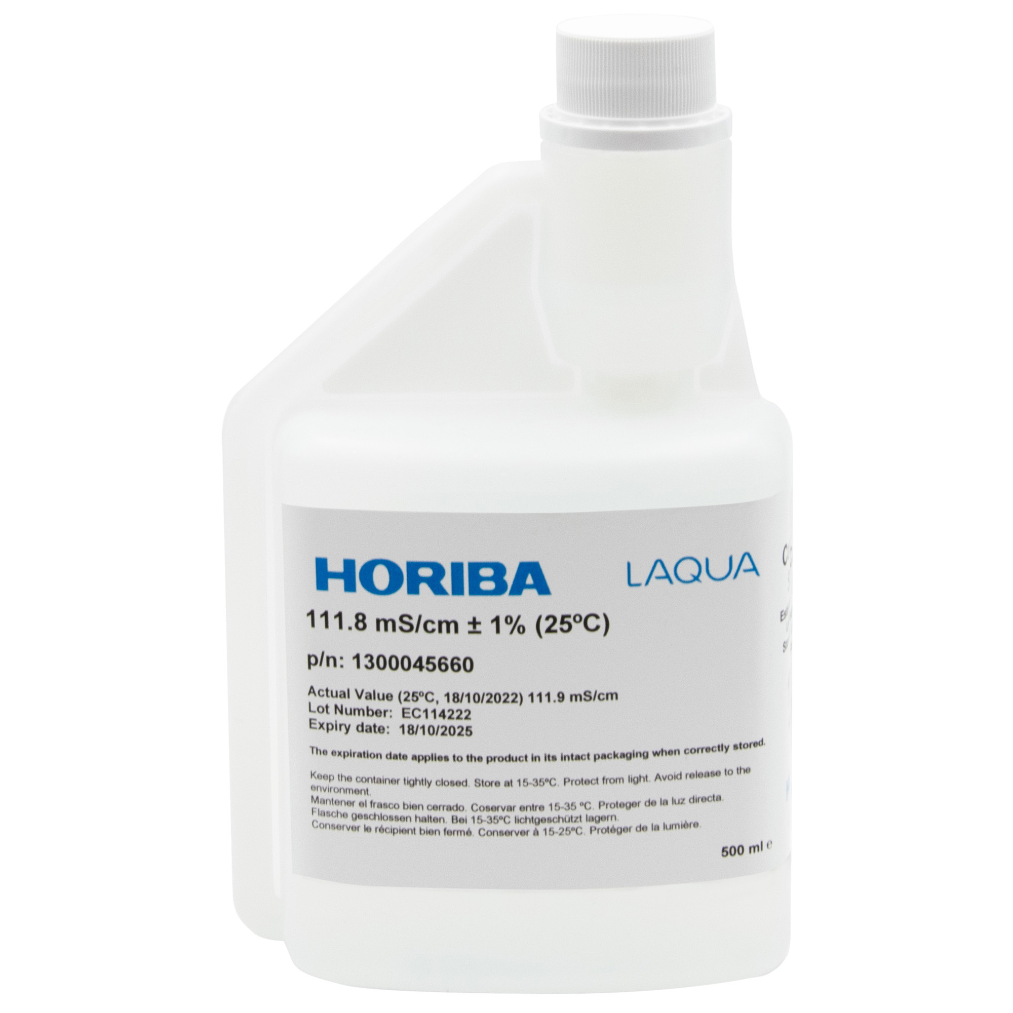 HORIBA 111.8 mS/cm Leitfähigkeitskalibrierlösung 500ml (500-EC-1118)