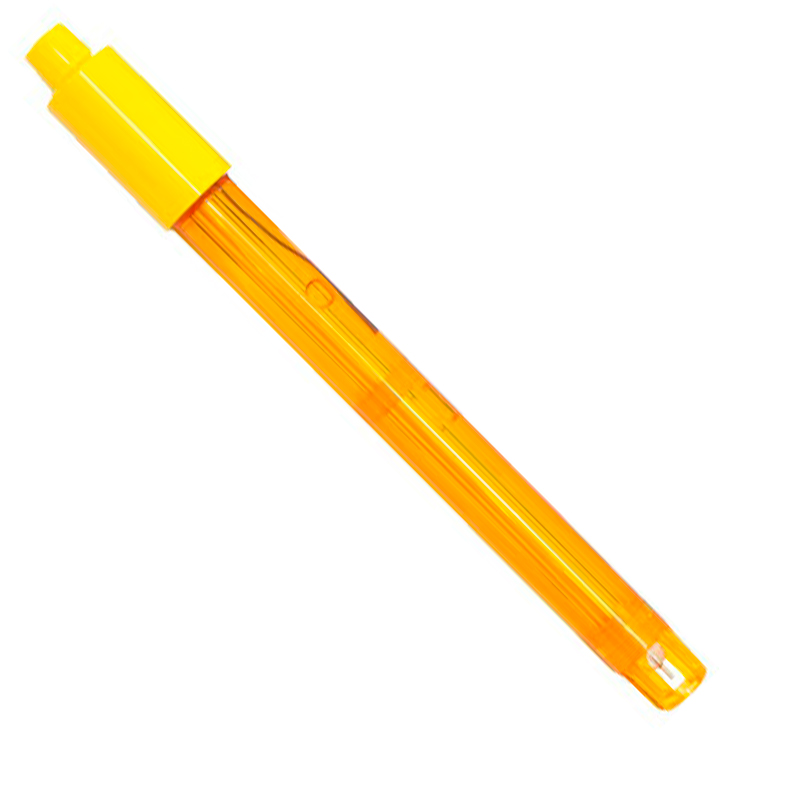 XS Redox-Elektrode für pH 7 und pH 70, Kabellänge 3m, BNC-Stecker XS Redox-Elektrode für pH 7 und pH 70, schlanker Glashauptkörper, schwarzer Schrumpfschlauch und BNC-Stecker und 3m Kabel