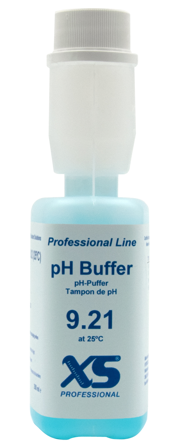 XS Professional pH 9.21 (±0,01pH @25°C) - 250ml pH Pufferlösung mit DAkkS Zertifikat