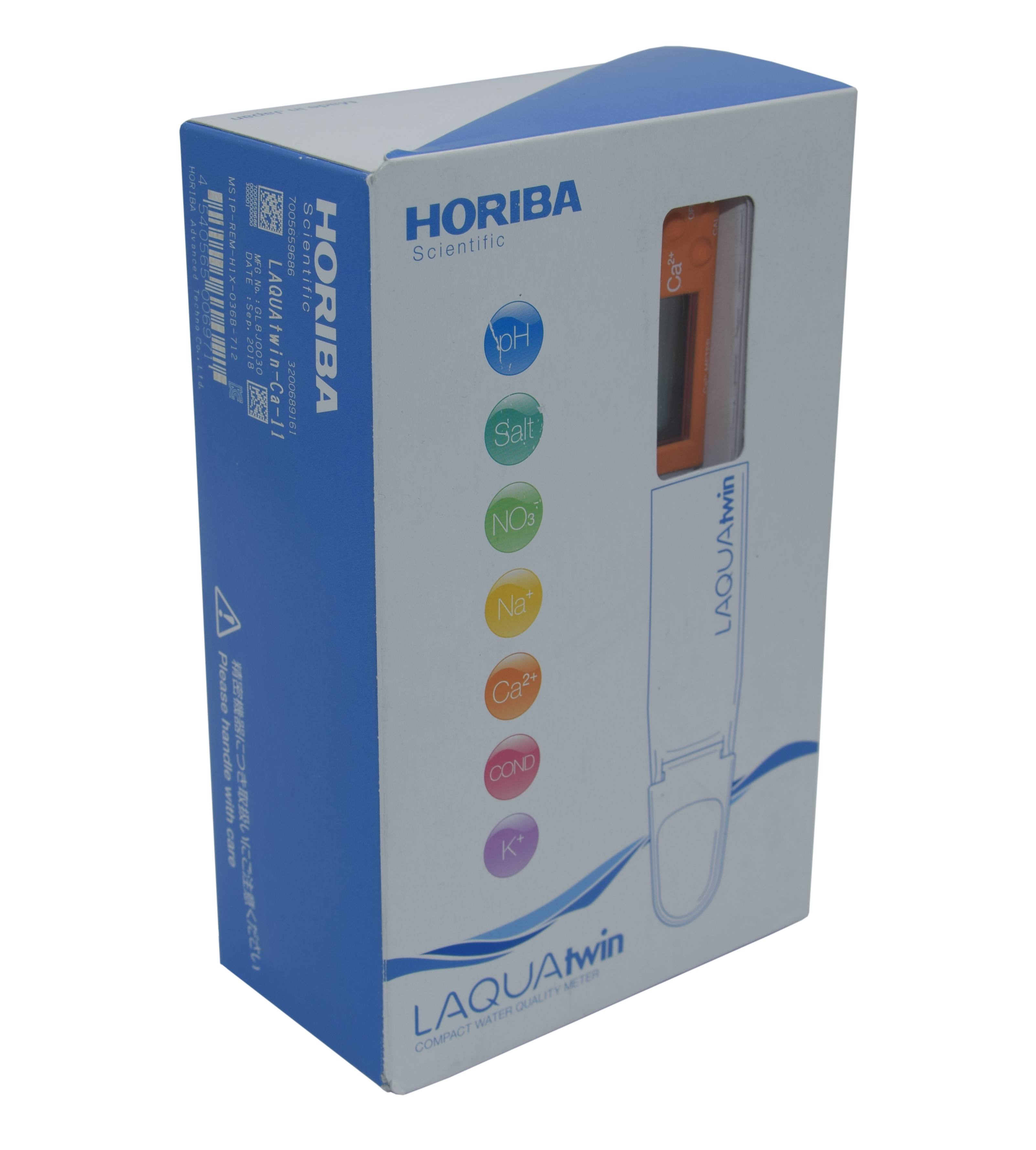 Horiba LAQUAtwin Calcium Ionen (Ca2+) Tester mit 2 Kalibrierpunkten und Temperatur Messung (Ca-11) 