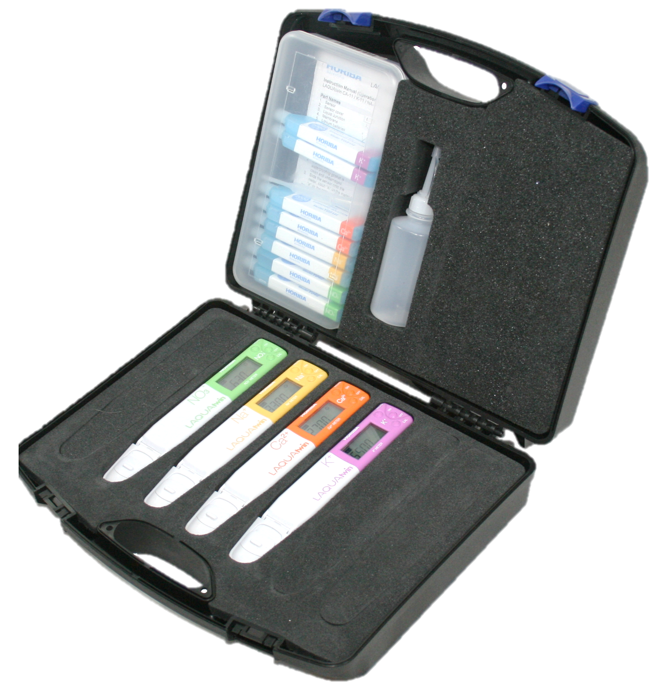 Horiba 4M LAQUAtwin Kit mit Natrium-, Kalium-, Nitrat- und Calcium- Ionen Tester Horiba 4M LAQUAtwin Kit mit Natrium-, Kalium-, Nitrat- und Calcium- Ionen Tester